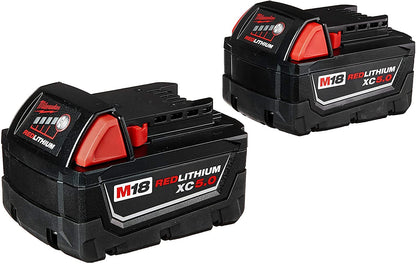 Milwaukee M18 REDLITHIUM XC 5Ah Battery 2-Pack