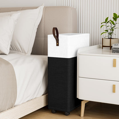 50L Rolling Laundry Basket with Wheels