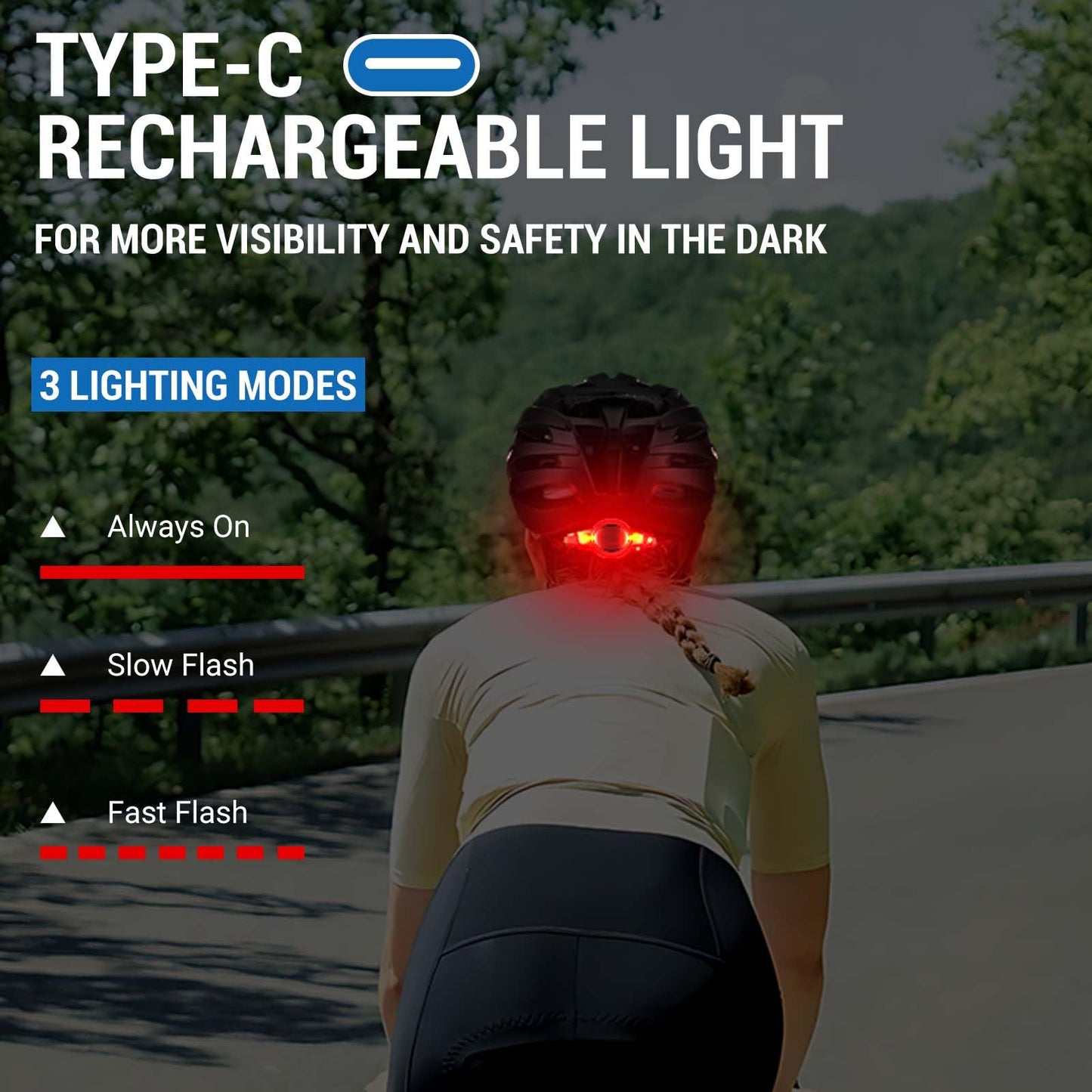 Favoto Bike Helmet with Light and Goggles