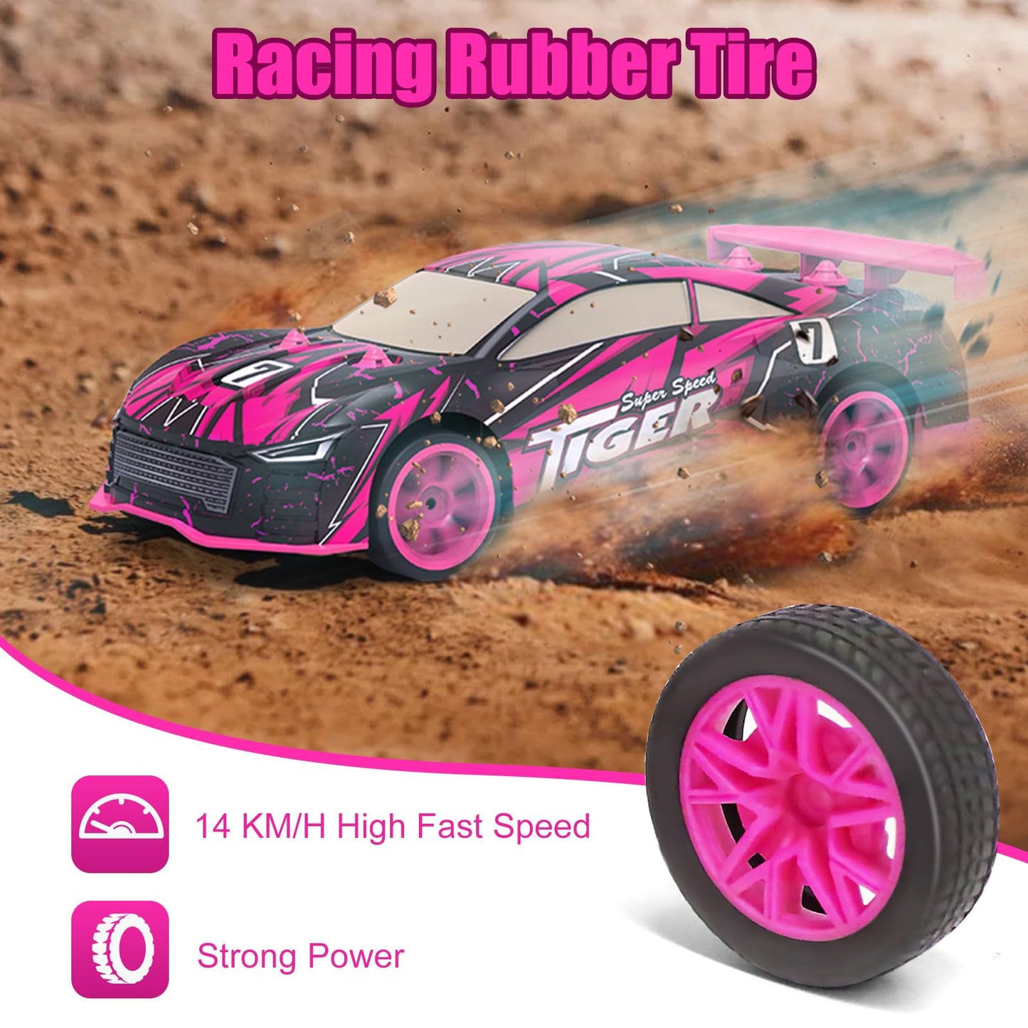 FLYNOVA High Speed RC Drifting Car for Kids