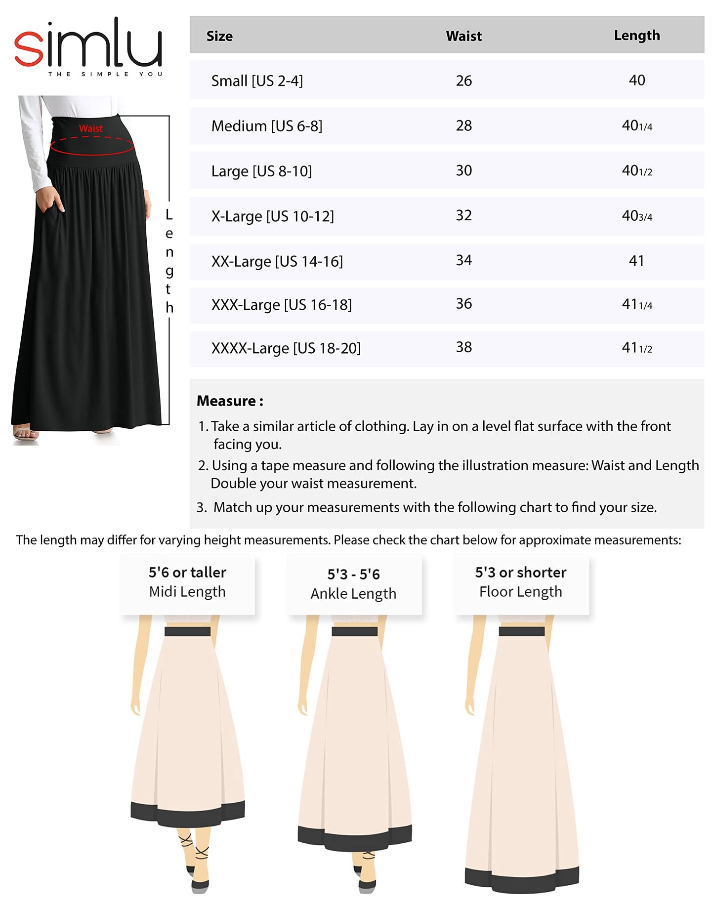 Simlu High Waisted Maxi Skirt