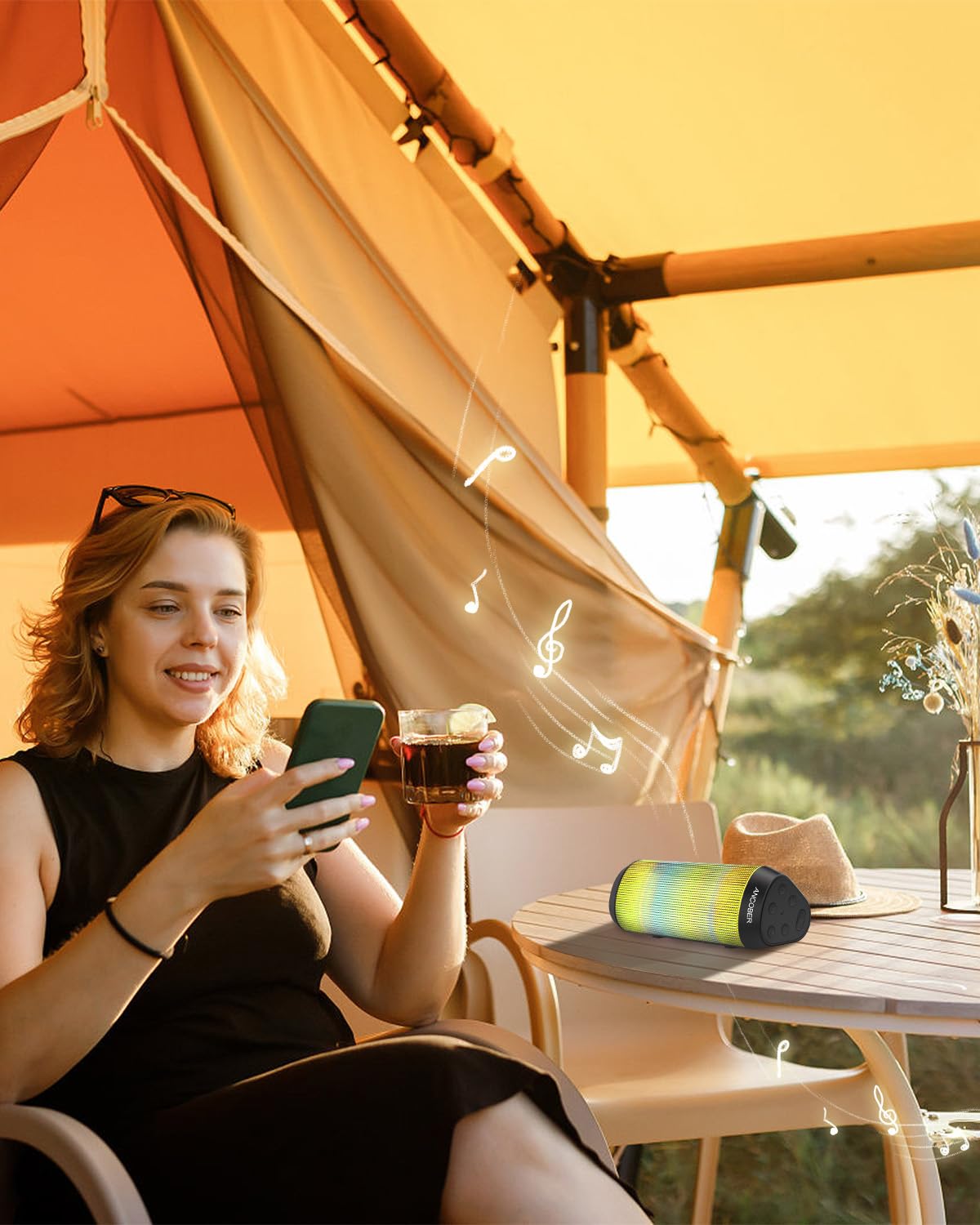 Portable Bluetooth Speaker with HD Stereo Sound