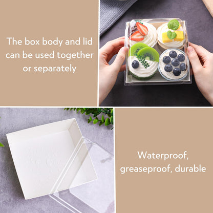 48PCS Mini Charcuterie Boxes with Clear Lids