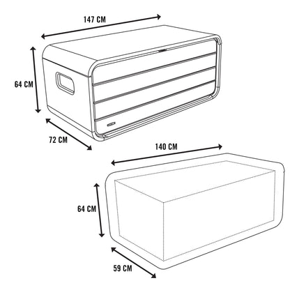 Lifetime 136 Gallon Modern Deck Storage Box