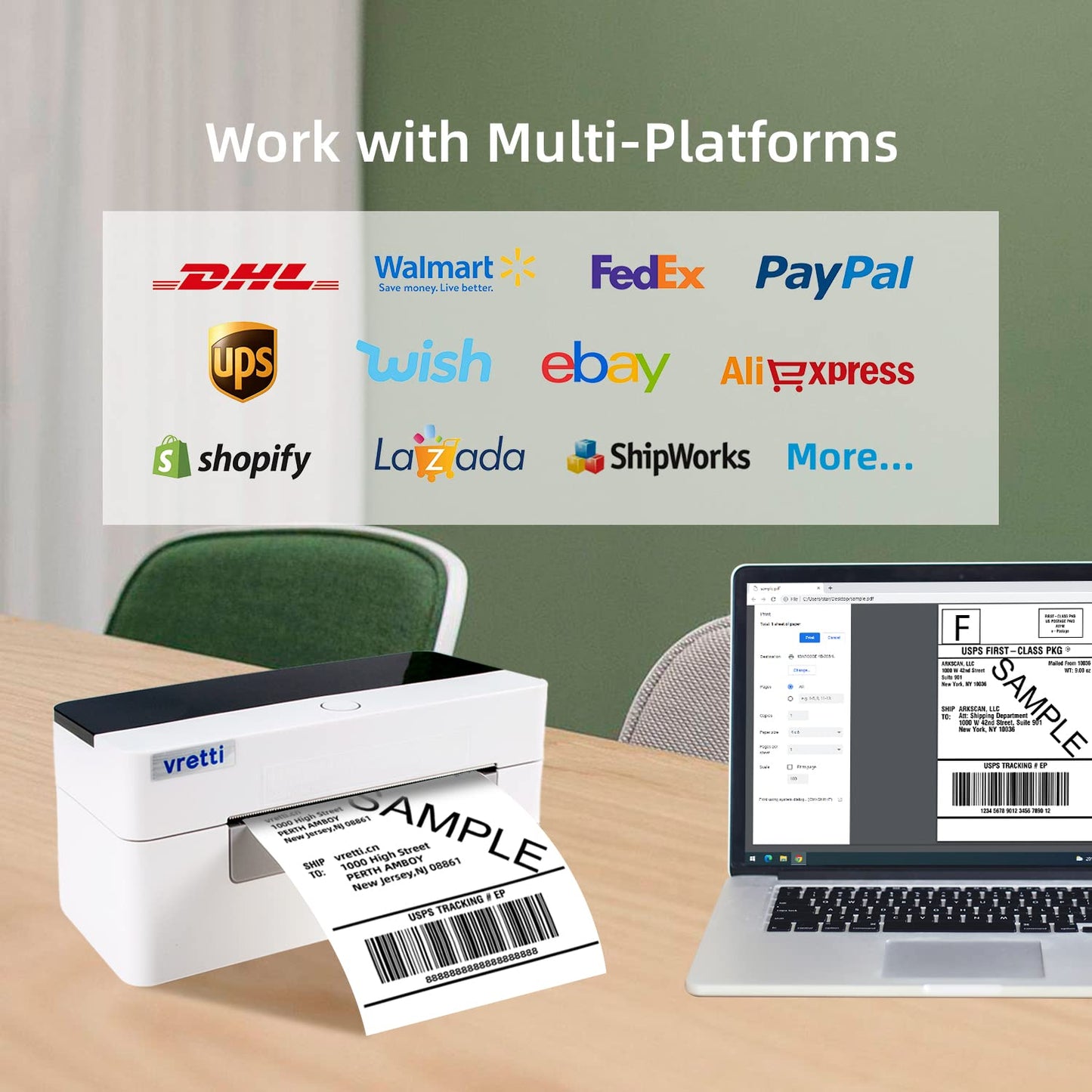 Thermal Shipping Label Printer for Small Business