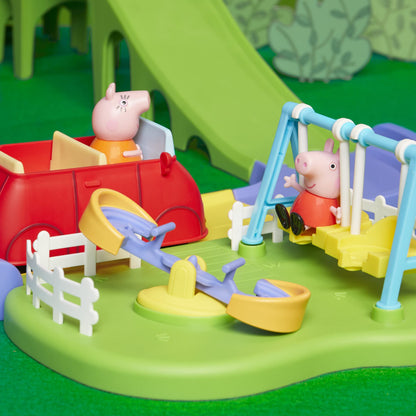 Peppa Pig All Around Peppa’s Town Playset with Car Track, Preschool Toys, Toys for 3 Year Old Girls and Boys and Up