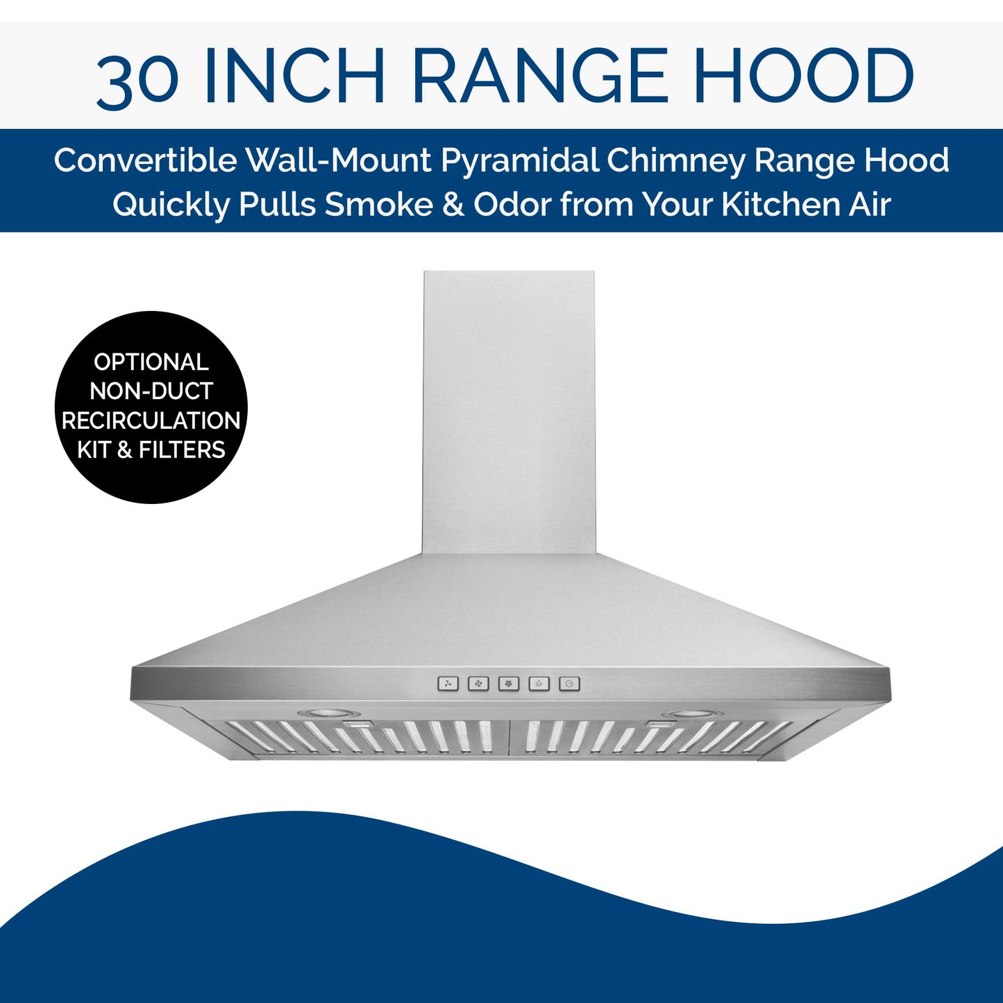 Broan-NuTone 30-inch Stainless Steel Range Hood