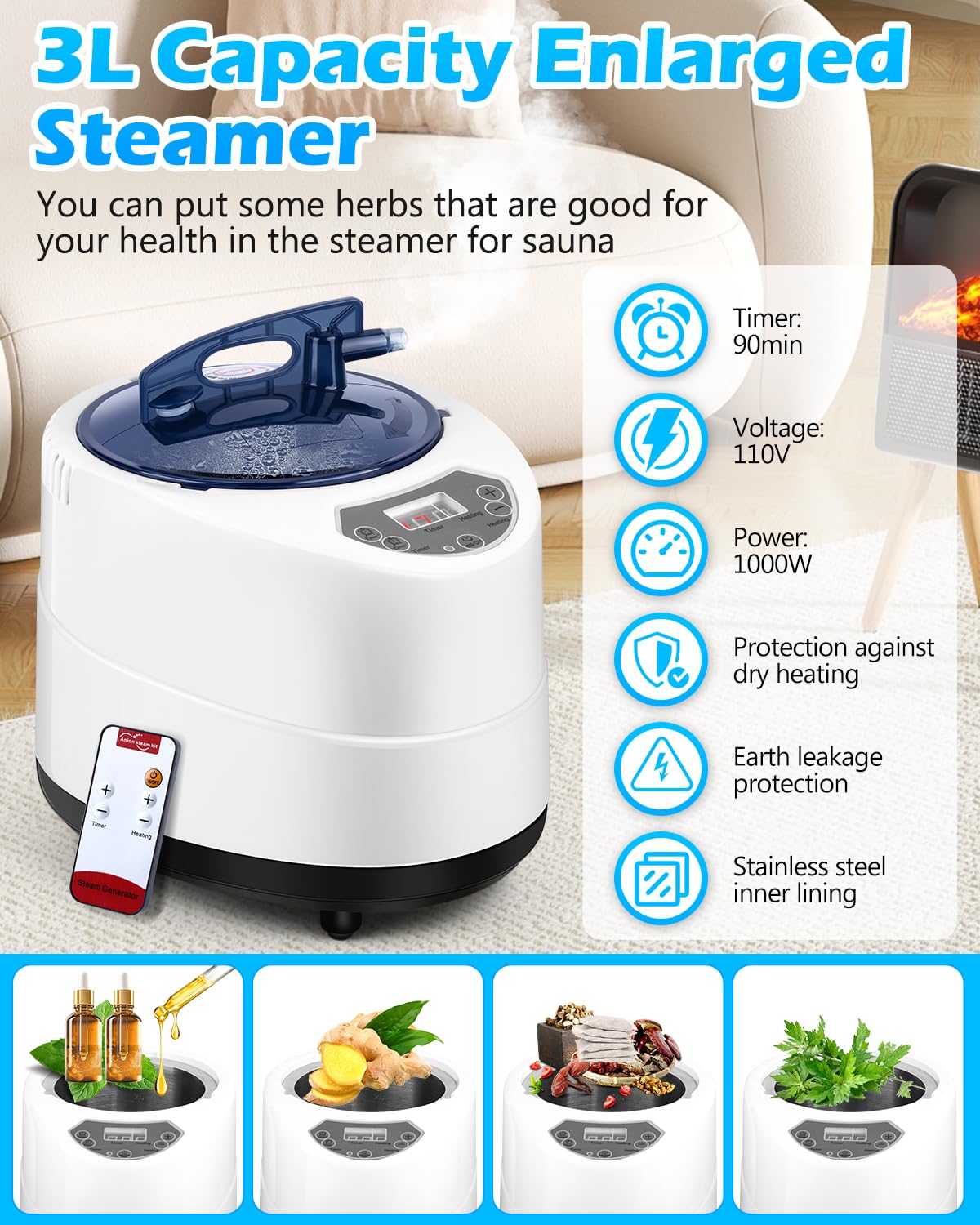 Portable Steam Sauna for Home Spa