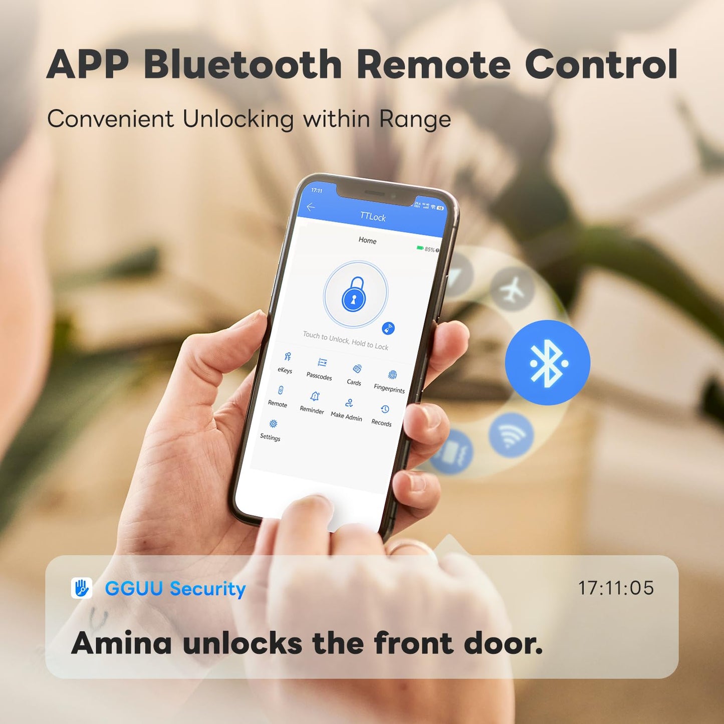 GGUU Smart Lock with Keypad and Fingerprint