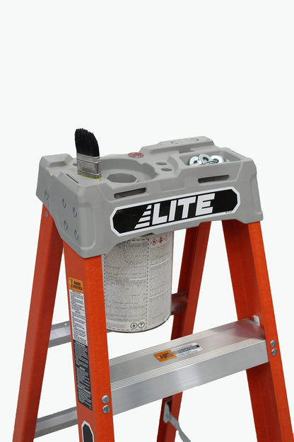 LITE 6-Foot Fiberglass Step Ladder, 300 lb Capacity