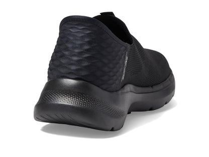 Skechers Men's Gowalk 6 Slip-Ins-Athletic Slip-On Walking Shoes | Casual Sneakers with Memory Foam, Black, 9