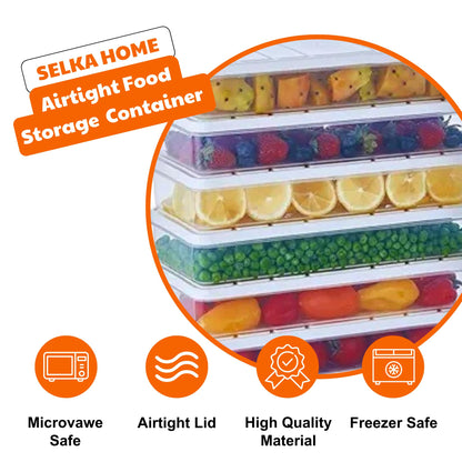 Airtight Food Storage Containers with Lids - 6 Pack