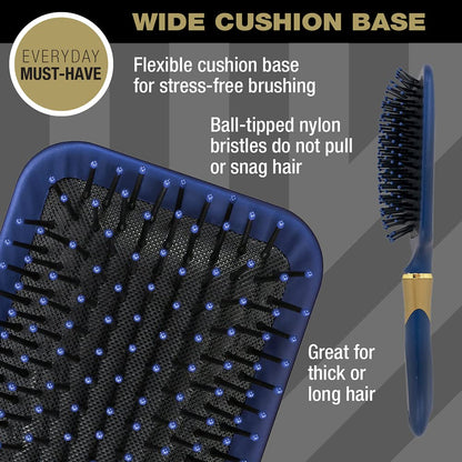 Conair Velvet Touch Detangler Brush for Thick Hair