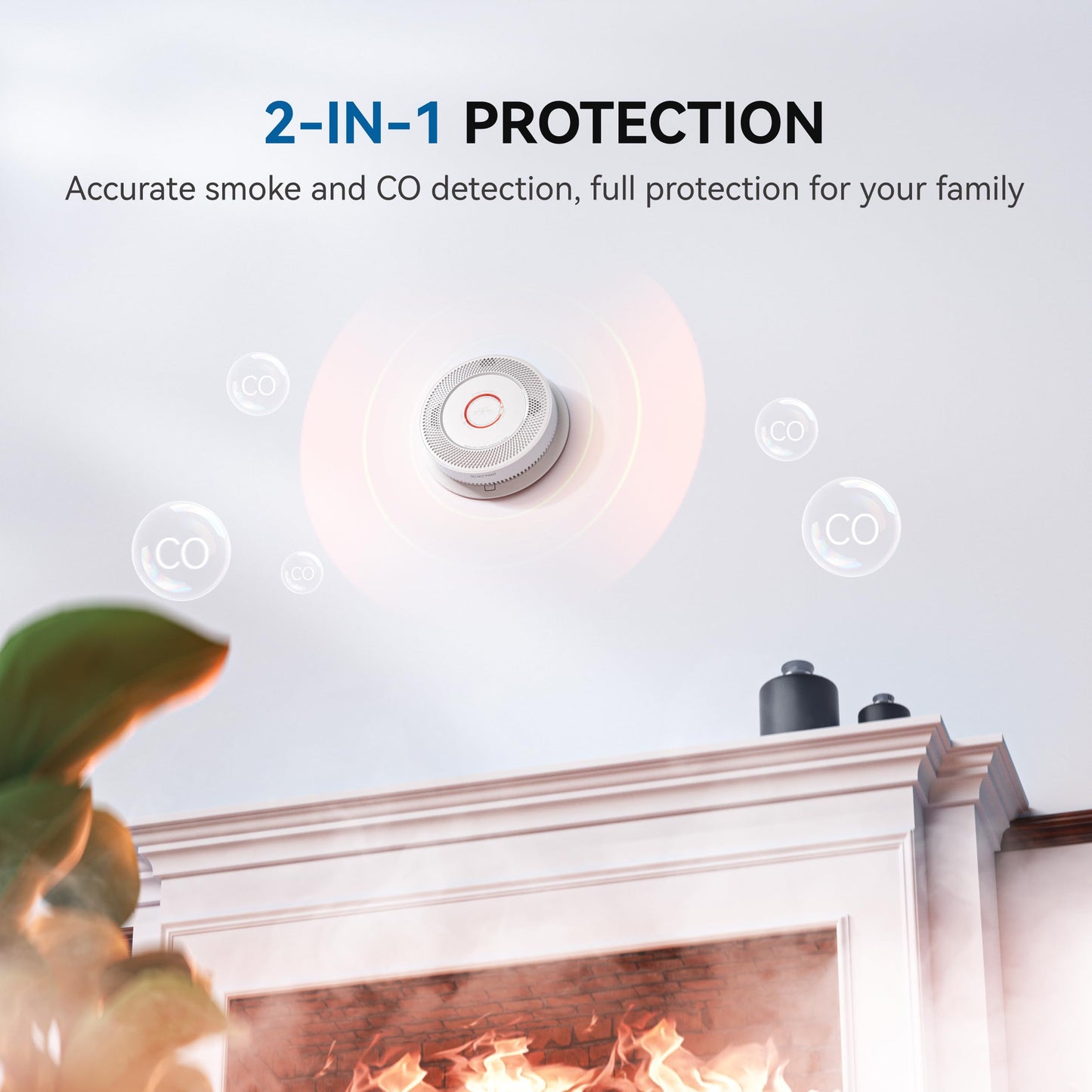 SITERWELL Hardwired Smoke and CO Detector 5-Pack