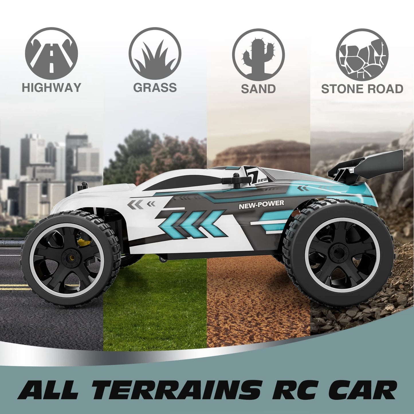 Tecnock 1:18 RC Offroad Buggy Car for Kids