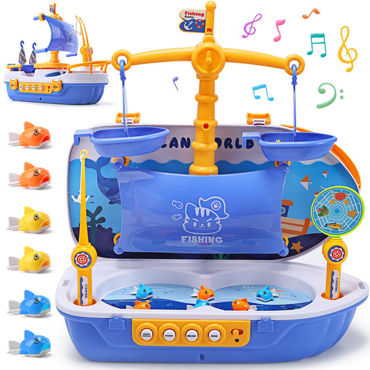 CUTE STONE 3-in-1 Magnetic Fishing Playset