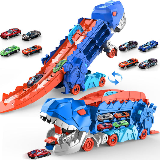 Dinosaur Race Track Transporter Toy for Kids