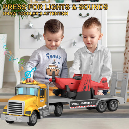 DOWELLIN Large Police Truck Toy for Kids