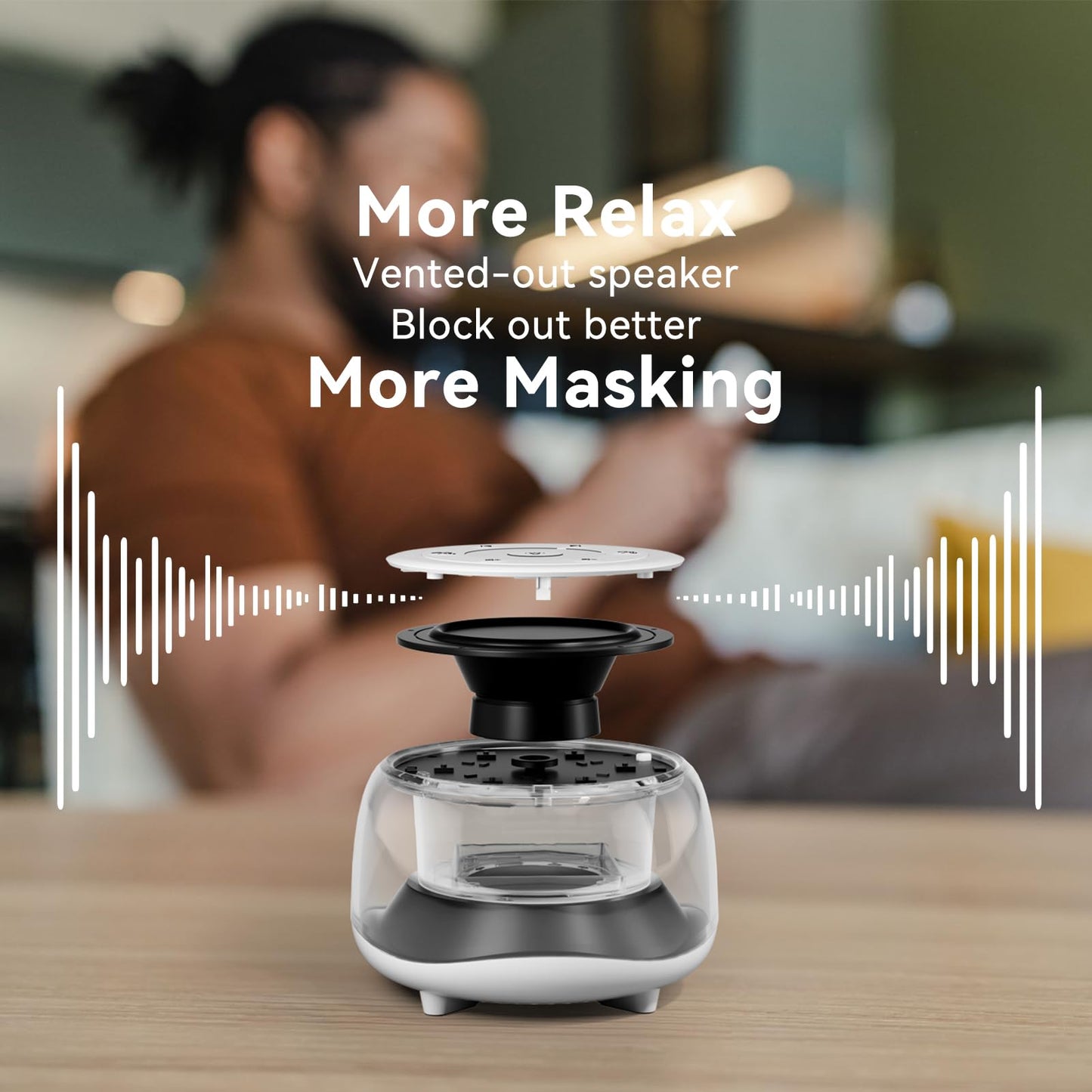 White Noise Sound Machine with Night Light