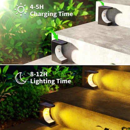 16 Pack JSOT Solar Step Lights for Outdoors