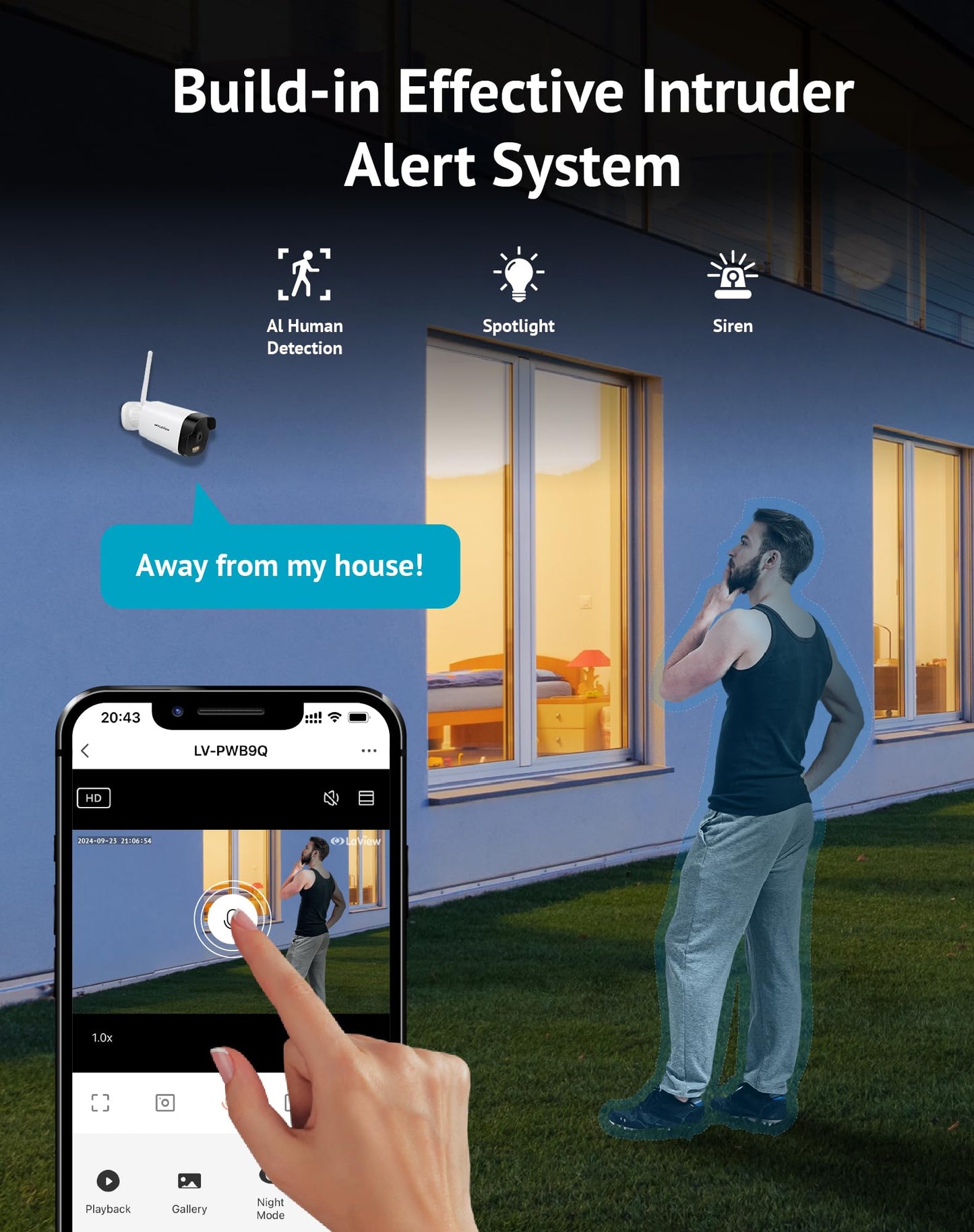 LaView 5MP Outdoor Security Cameras with Night Vision