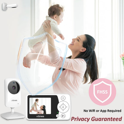 Video Baby Monitor with Night Vision & Audio
