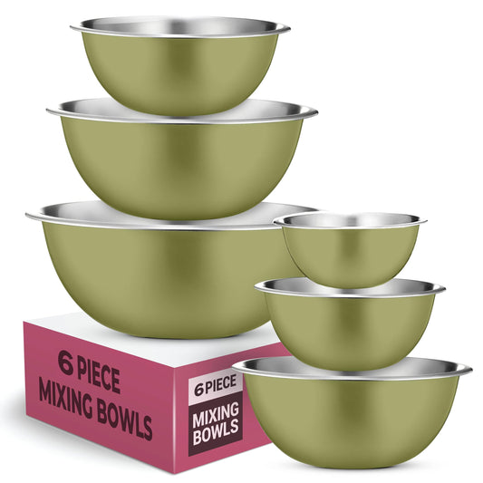 FineDine Stainless Steel Nesting Bowls - 8 Quart