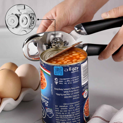 Manual Can and Bottle Opener with Easy Grip