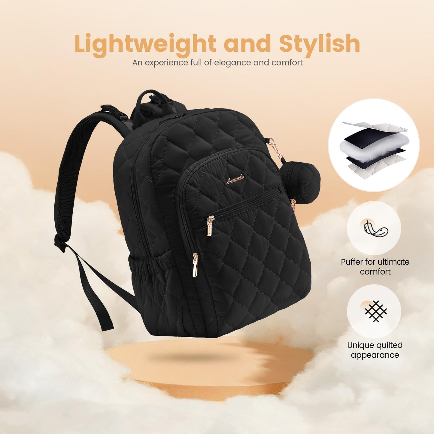 LOVEVOOK Diaper Bag Backpack with Insulated Pockets