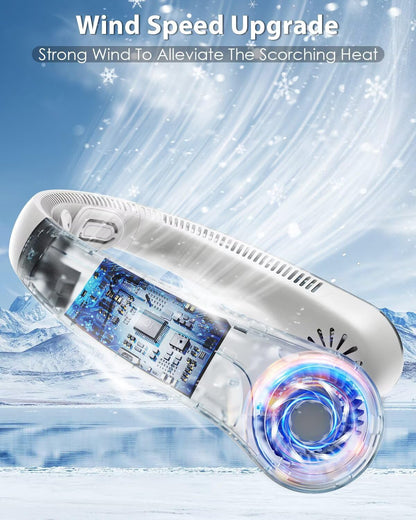 Portable Bladeless Neck Fan - 5 Speeds