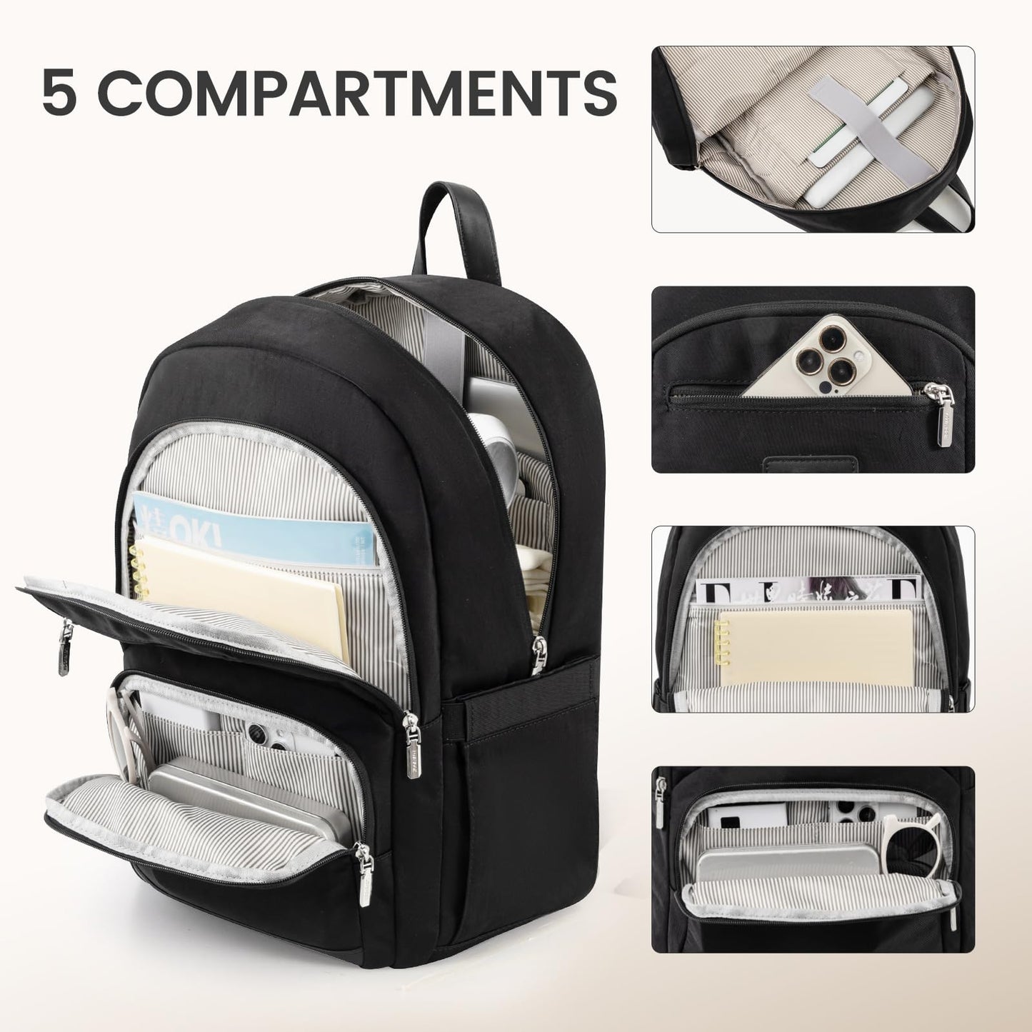 LOVEVOOK Waterproof Laptop Backpack for 15.6"
