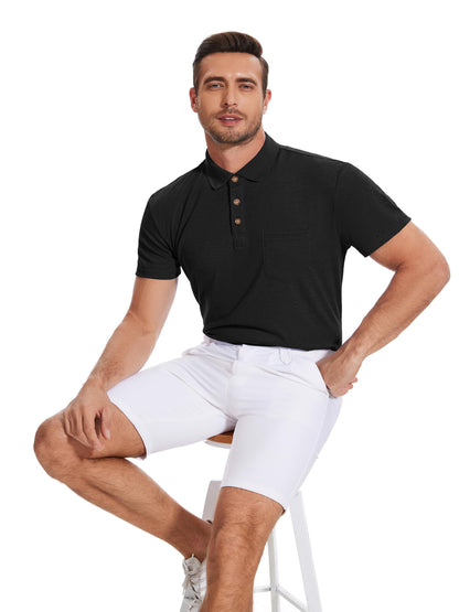 Gleam Ledra Men's Short Sleeve Polo Shirt
