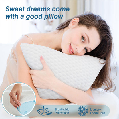 Cooling Memory Foam Pillow for Side Sleepers