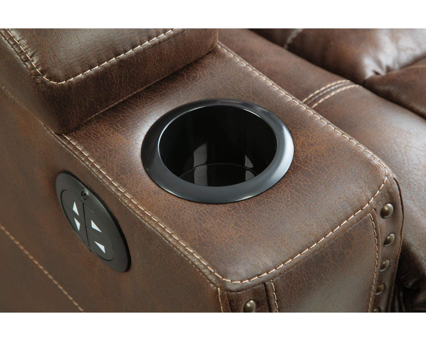 Power Reclining Sofa with Adjustable Headrest