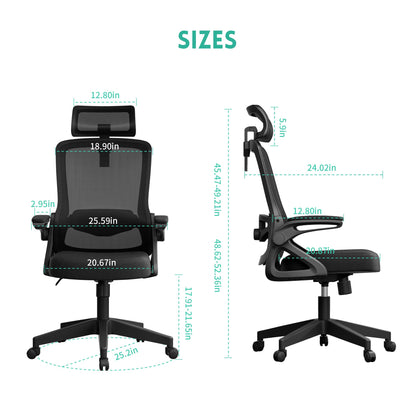 Ergonomic Office Chair with Adjustable Lumbar Support