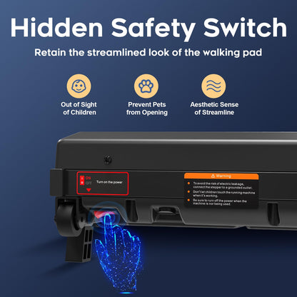 FUNRAY Walking Pad Treadmill - Under Desk Treadmill with 265LBS Weight Capacity, 2 in 1 Portable Walking Treadmill for Home/Office with Two Ways of Control, Compact Treadmill for Walking/Running-Wood