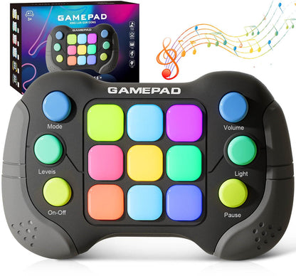 YouJabz Fast Push Game Fidget Toys, Upgraded Flashing Pop Games It Pro for Kids, Quick Push Light Up Fidget Game Controller Gift Handheld Console Gamepad Toy for Boys Girls Teens