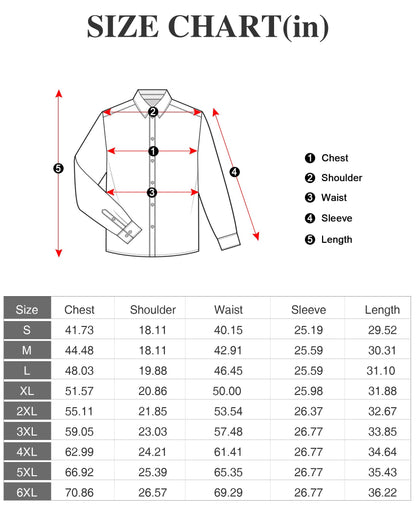 Men's Plaid Long Sleeve Dress Shirt - Regular Fit