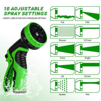 100 FT Expandable Garden Hose with Nozzle Set