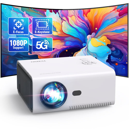 1080P Mini Projector with WiFi and Bluetooth