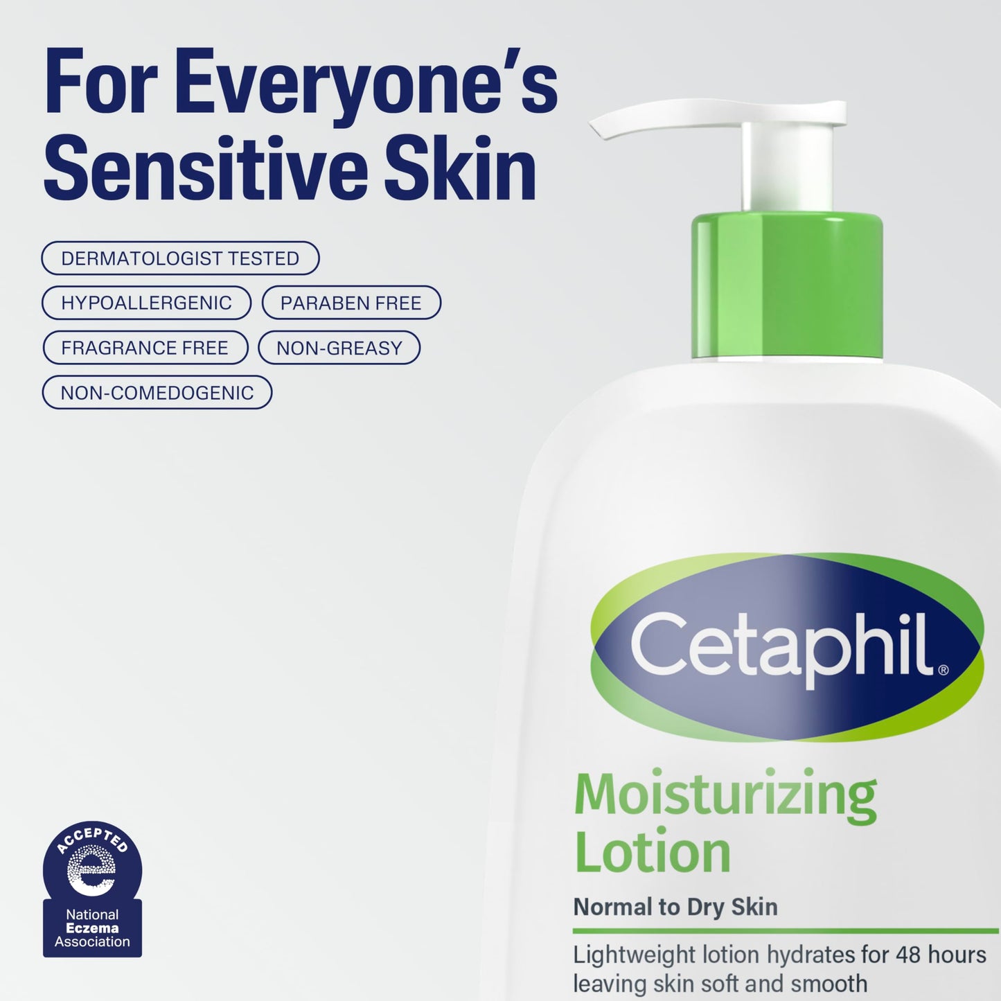 Cetaphil Moisturizer for All Skin Types, 20 oz