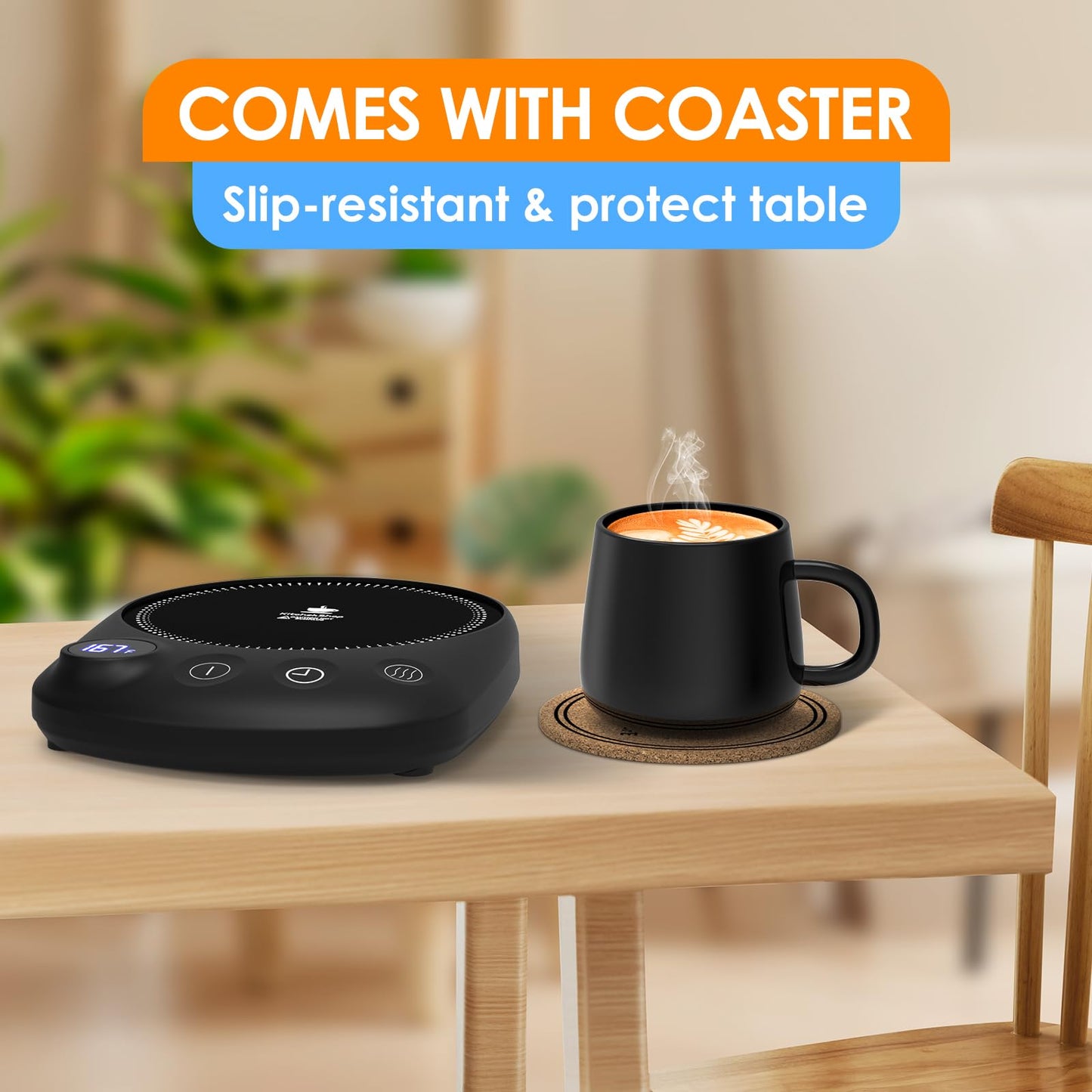 Coffee Mug Warmer with Auto Shut Off & Timer