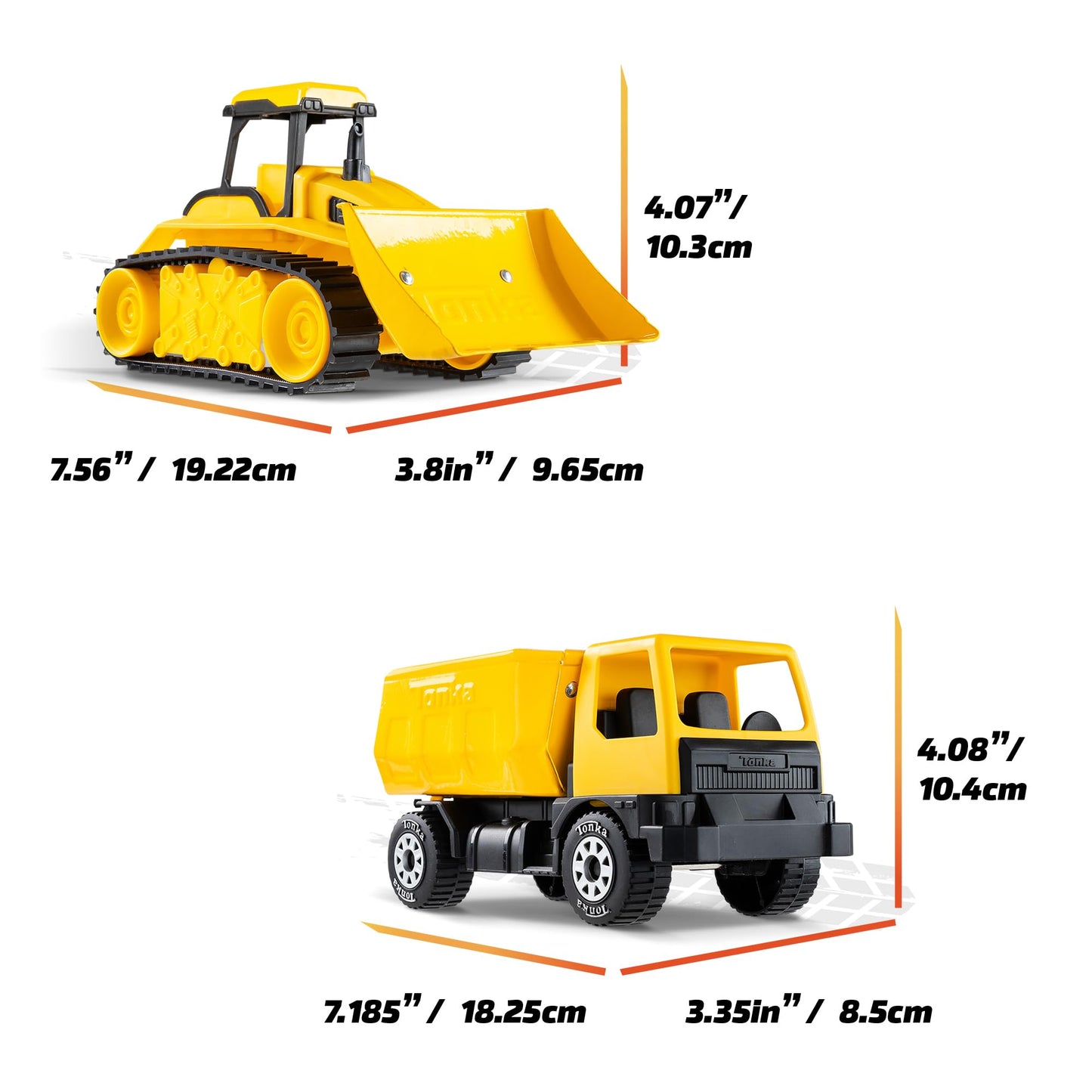 Tonka Giga Series Dump Truck & Bulldozer Set