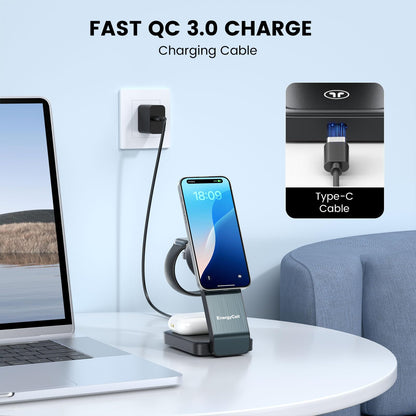 3-in-1 Wireless Charging Station for Apple Devices