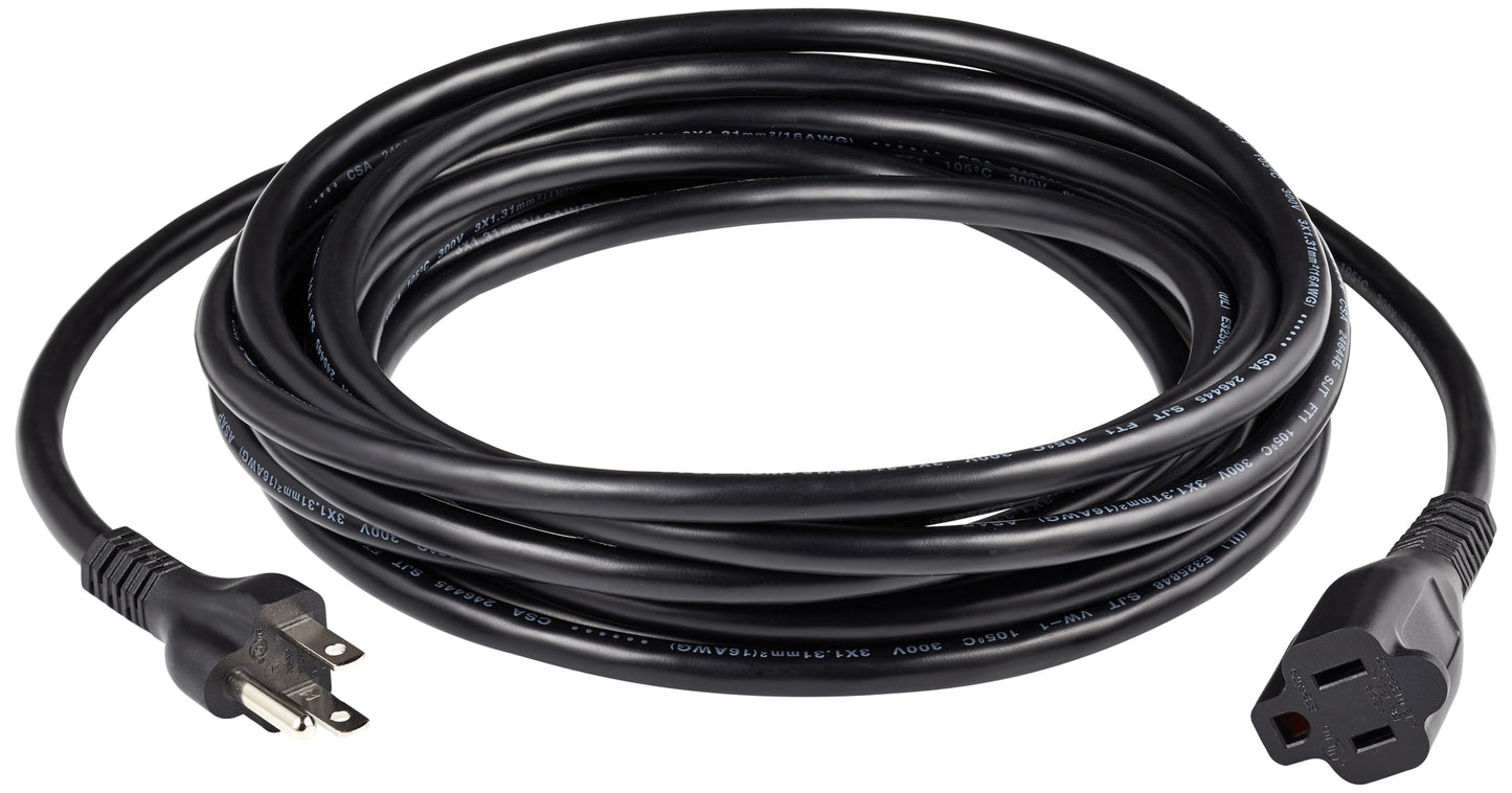 20 Ft Amazon Basics Extension Cord, 3 Prong