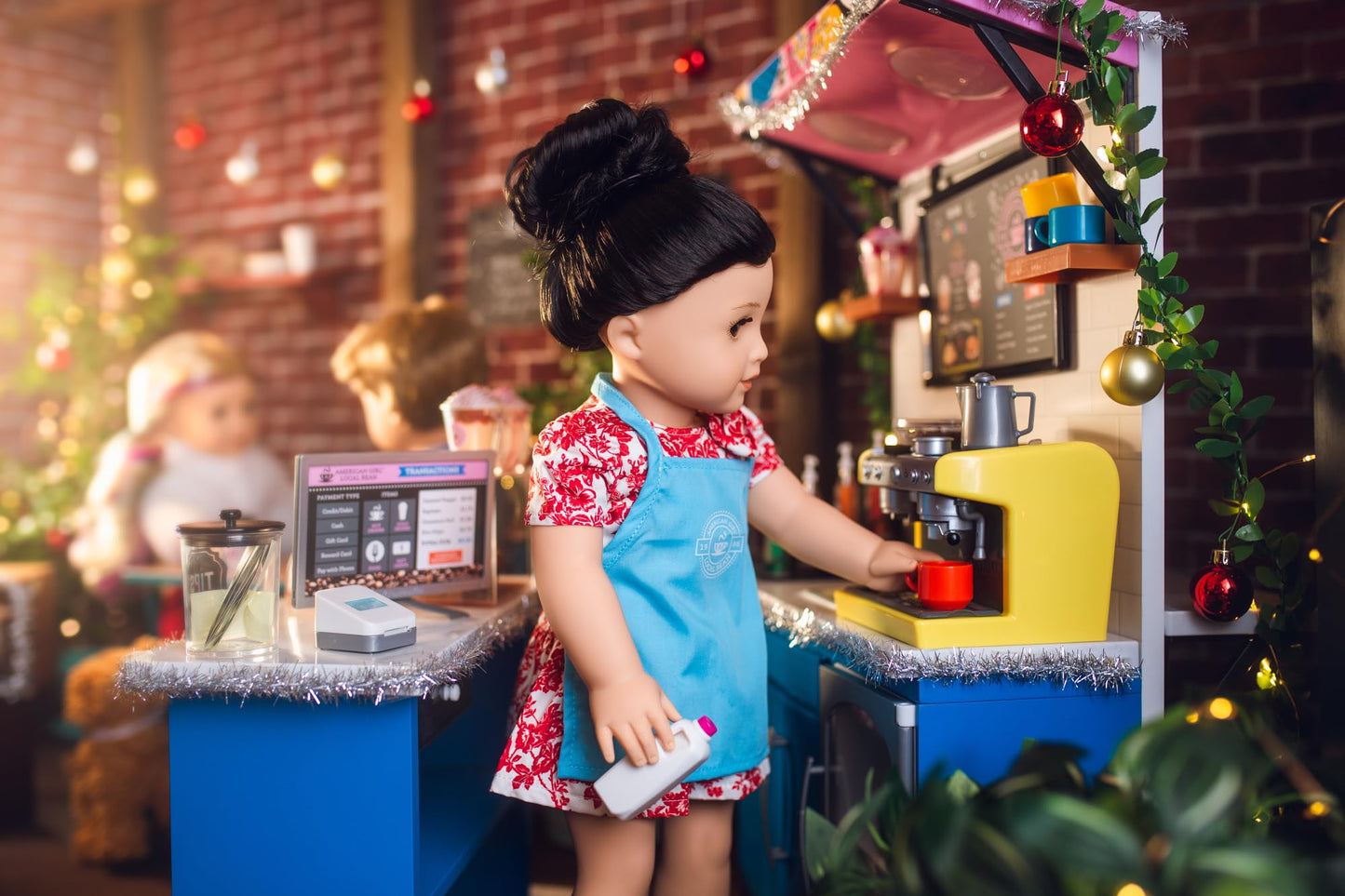 American Girl Coffee Shop Playset with Espresso Machine