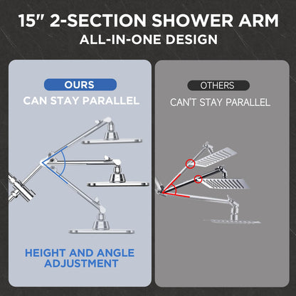 Veken 6-Mode High Pressure Shower Head Combo