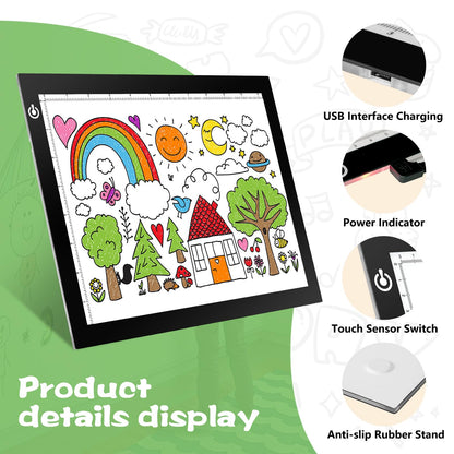 LED Light Tracing Pad for Artists and Crafters