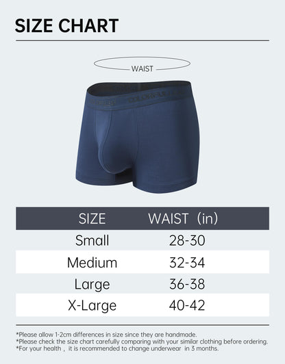 ADD 2 TO YOUR CART!             COLORFULLEAF Bamboo Boxer Briefs for Men Pack of 8