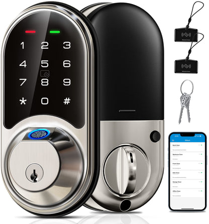 Smart Lock Veise Fingerprint Keyless Entry Deadbolt